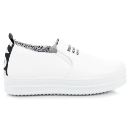 Mckeylor Sneakers slip-on sulla piattaforma bianca