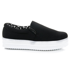 Mckeylor Slipons neri sulla piattaforma nero
