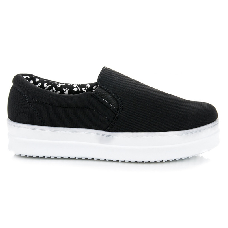 Mckeylor Slipons neri sulla piattaforma nero