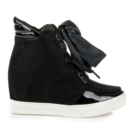 Forever Folie Sneakers con fiocco nero