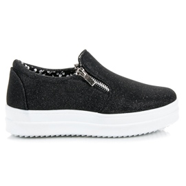 Mckeylor Sneakers con glitter nero