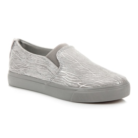 Sweet Shoes Slipons con motivo grigio