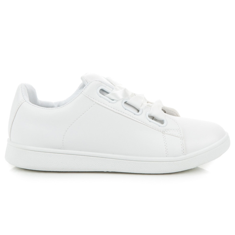 Sneakers Bianche Con Un Nastro bianca