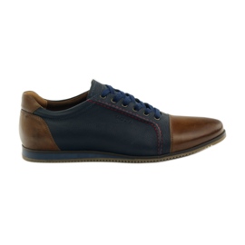 Badura 3173 scarpe sportive blu navy marrone