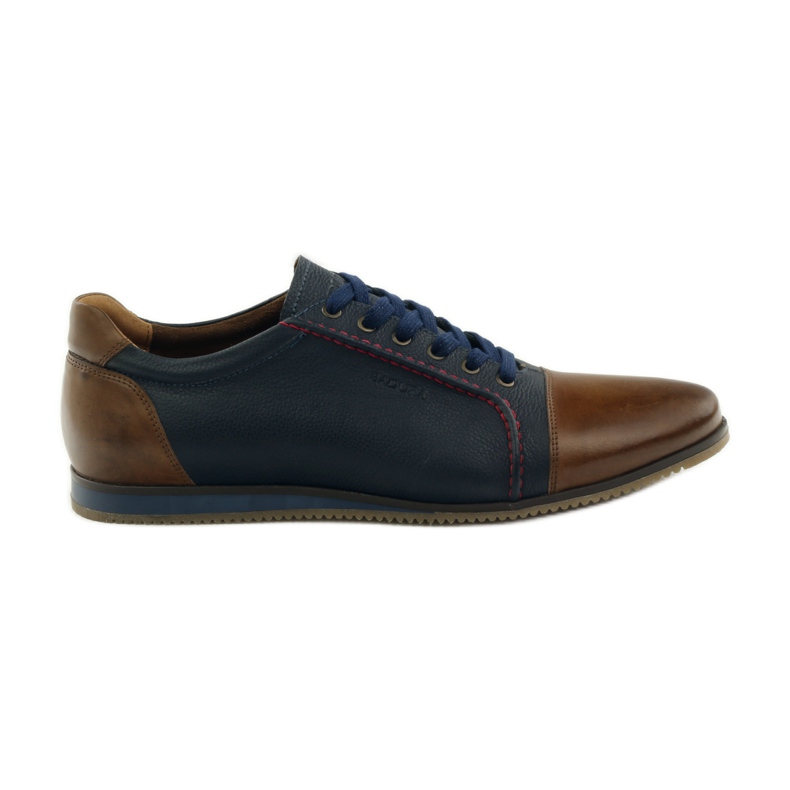 Badura 3173 scarpe sportive blu navy marrone