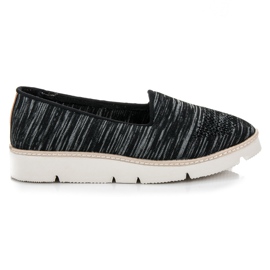 Vinceza Scarpe senza lacci con fantasia nero