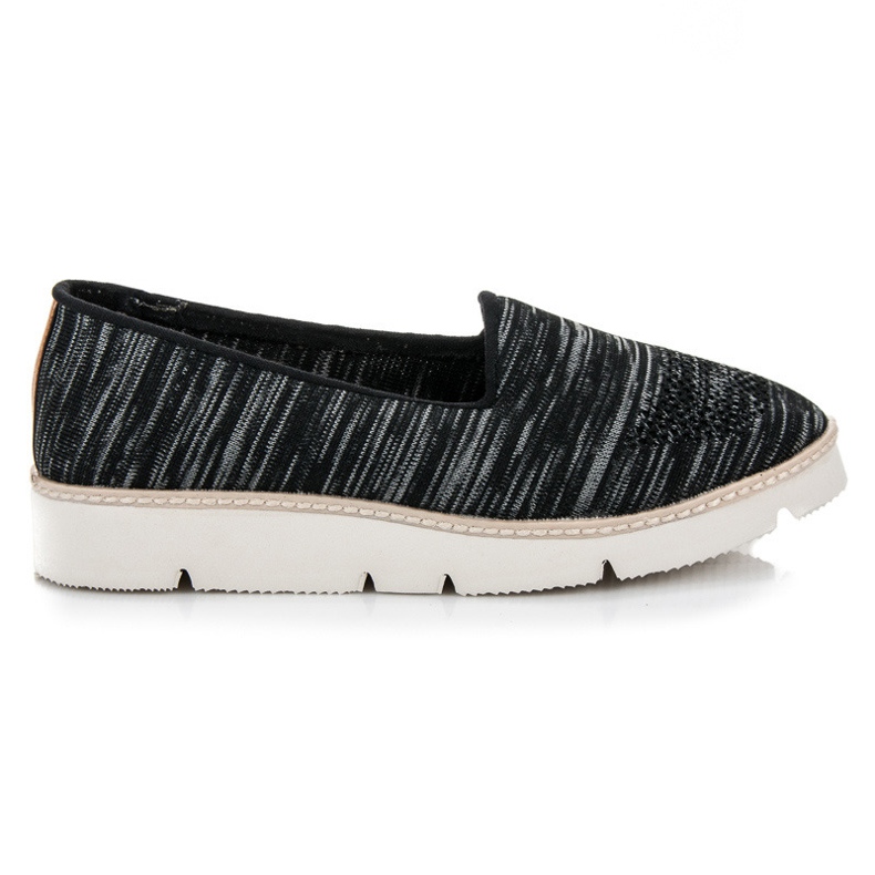 Vinceza Scarpe senza lacci con fantasia nero