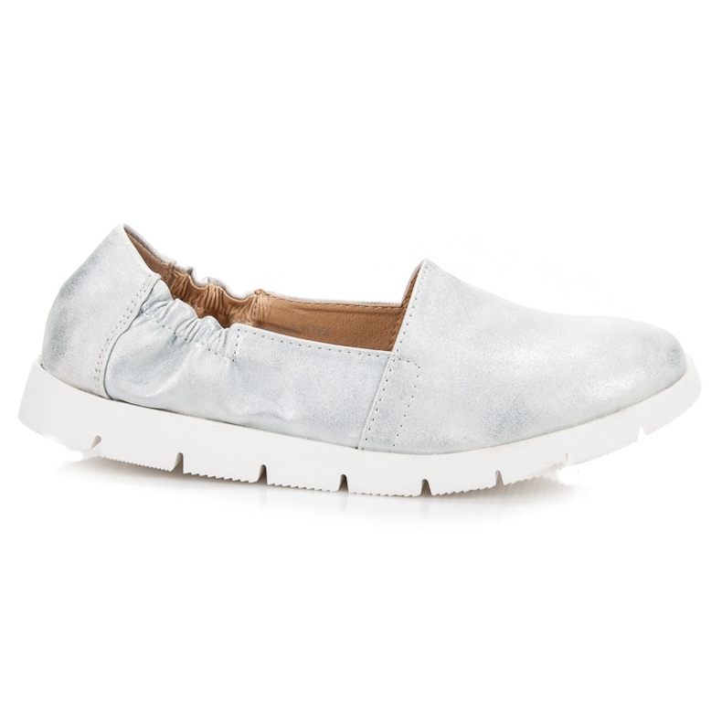 Vinceza Ballerine d'argento grigio