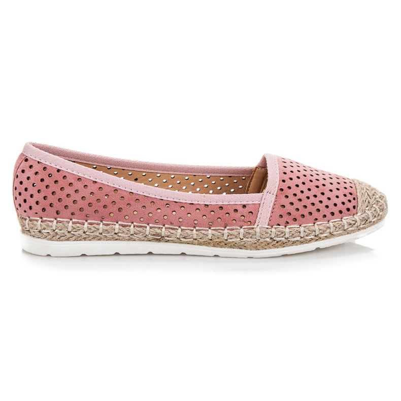 Vinceza Espadrillas traforate rosa