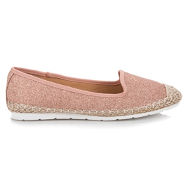 Vinceza Ballerine glitterate rosa