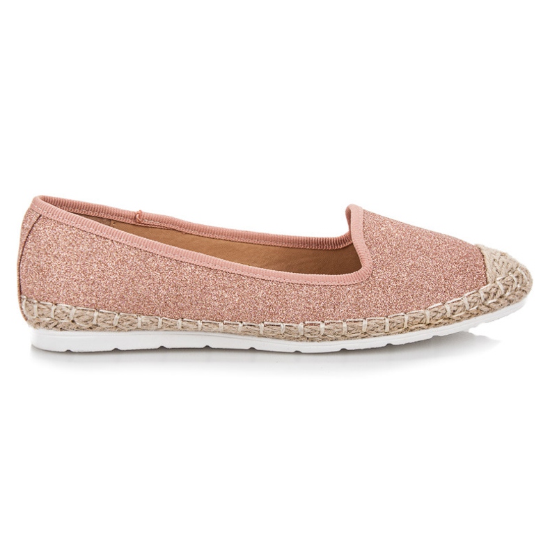 Vinceza Ballerine glitterate rosa