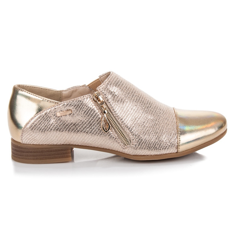 W. Potocki Scarpe con stampa serpente d'oro