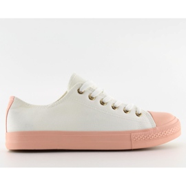 Sneakers da donna bianco-rosa BIANCO / ROSA