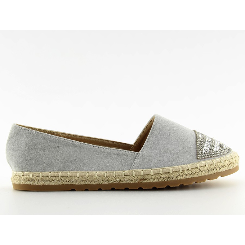 Espadrillas grigie da donna H8-102 argento grigio