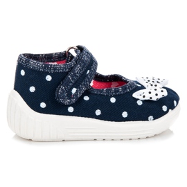 Reweks Ciabatte in velcro per ragazze blu