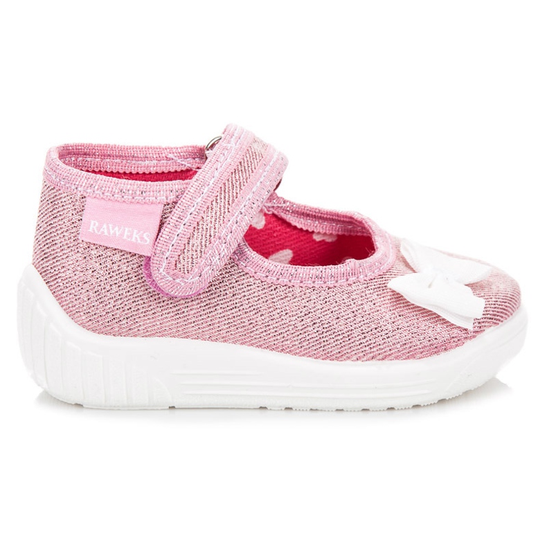 Reweks Scarpe rosa con fiocco