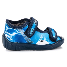 Reweks Pantofole in velcro blu