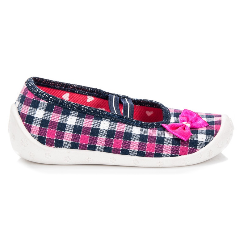 Reweks Scarpe a scacchi per ragazze rosa