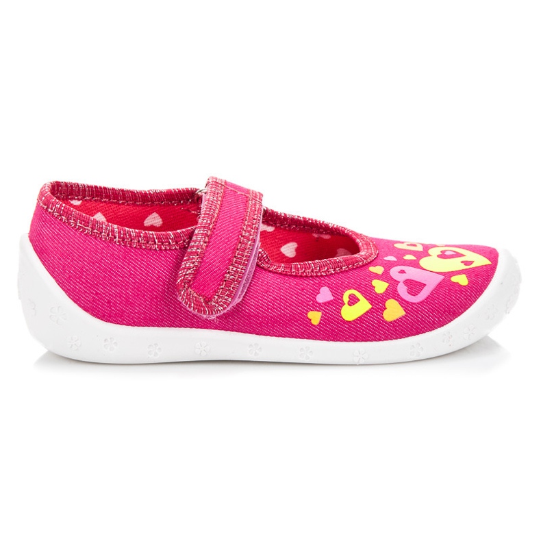 Reweks Pantofole in velcro rosa