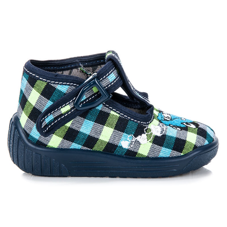 Reweks Scarpe a scacchi a casa blu