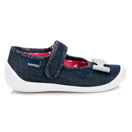 Reweks Pantofole con velcro blu