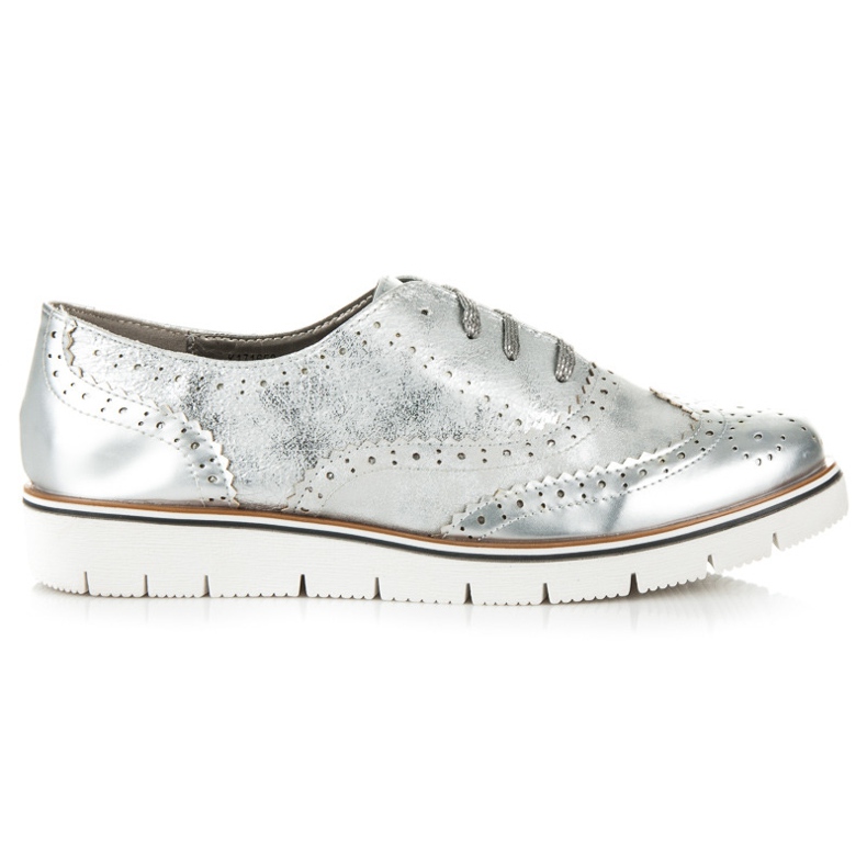 Kylie Scarpe stringate argento grigio
