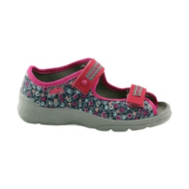 Sandali da bambina Befado 969x119 prato blu navy rosa grigio