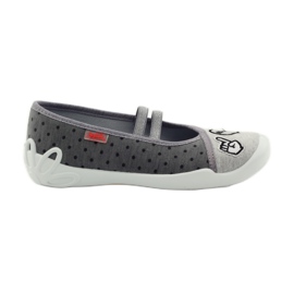 Befado scarpe per bambini ballerine pantofole 116Y235 grigio