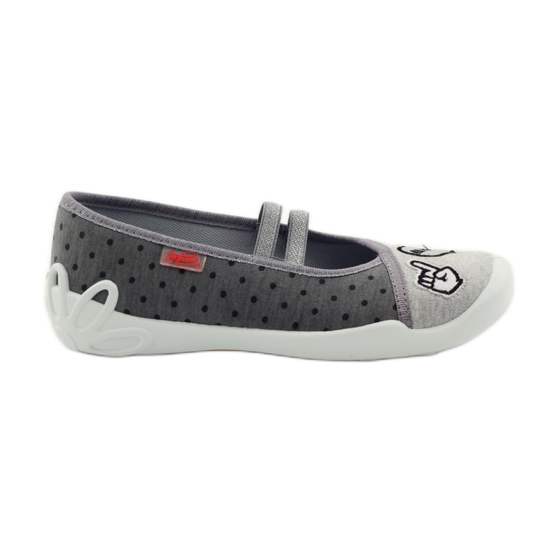 Befado scarpe per bambini ballerine pantofole 116Y235 grigio