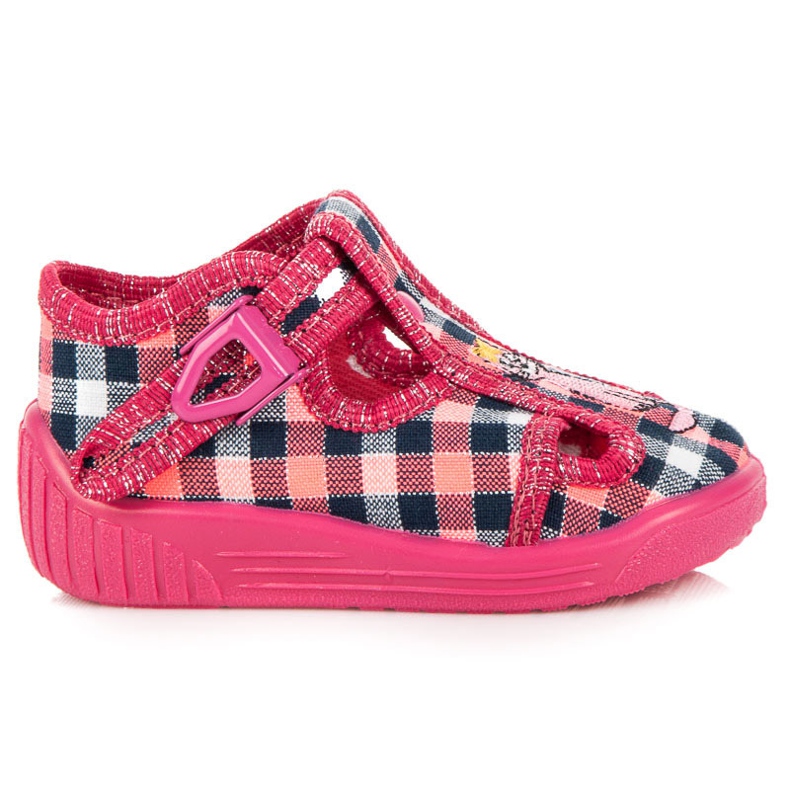 Reweks Magliette con plaid rosa