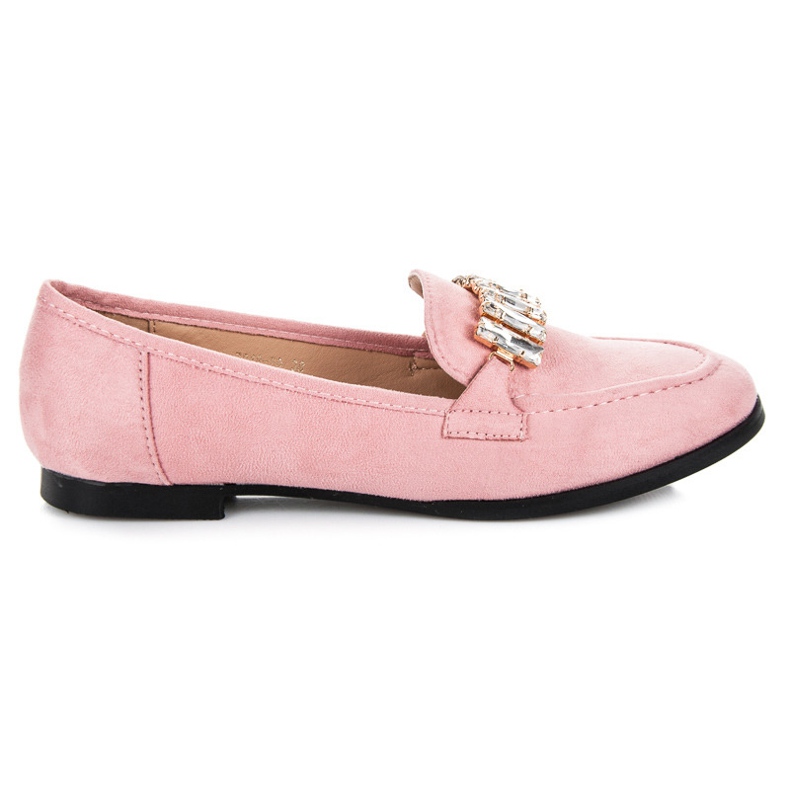 Vices Scarpe in camoscio con ornamento rosa
