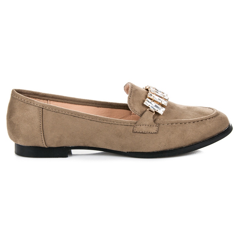 Vices Scarpe in camoscio con ornamento verde