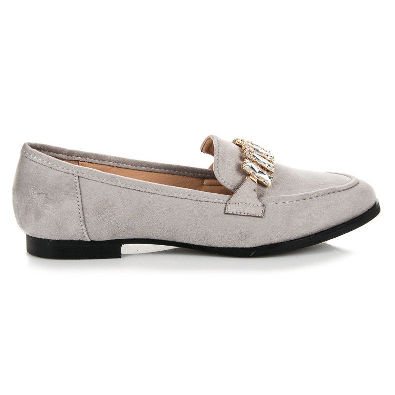Vices Scarpe in camoscio con ornamento grigio