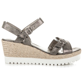 Kylie Espadrillas Argento Sandali grigio