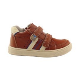 American Club Stivaletti in pelle American 703915 blu navy marrone