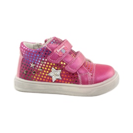 American Club Comode scarpe sportive con la stella americana 703925 rosa
