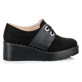 Seastar Scarpe brogue allacciate sulla piattaforma nero