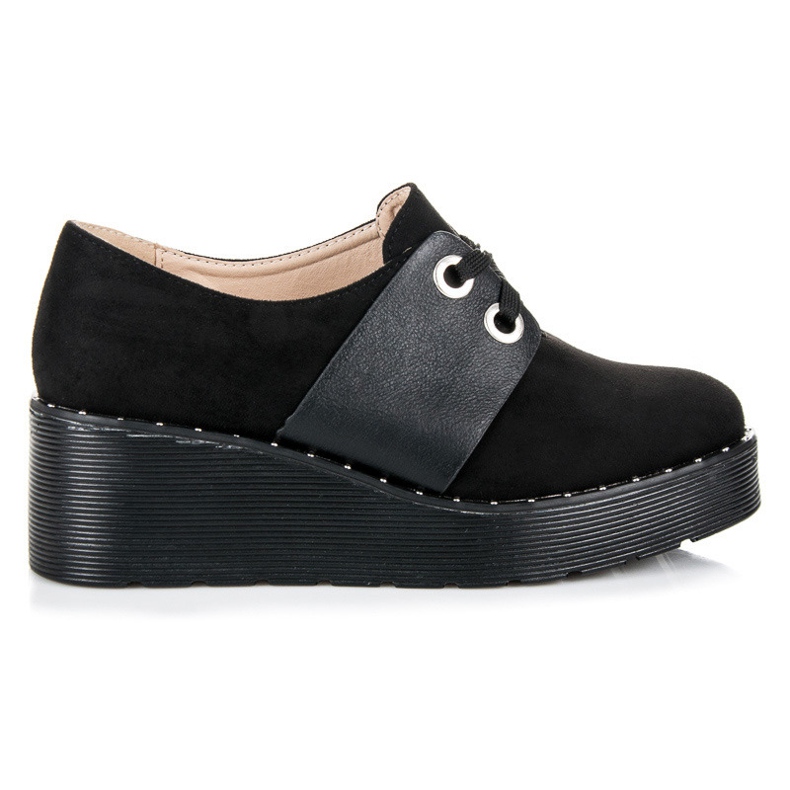 Seastar Scarpe brogue allacciate sulla piattaforma nero