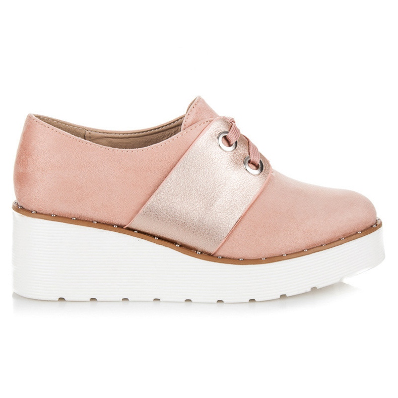 Seastar Scarpe brogue allacciate sulla piattaforma rosa