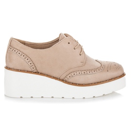 Seastar Scarpe con zeppa in camoscio marrone