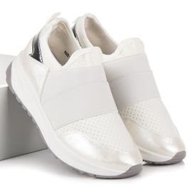Scarpe sportive slip-on bianco