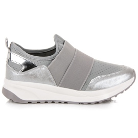 Scarpe sportive slip-on grigio