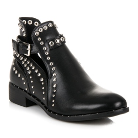 Seastar Stivaletti Neri Con Strass nero