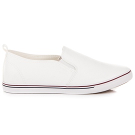 Slip su scarpe da ginnastica bianca