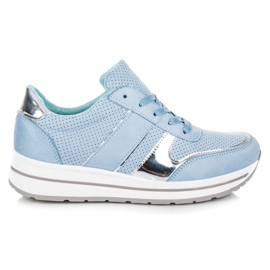 Seastar Scarpe in camoscio sulla piattaforma blu