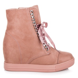 Seastar Sneakers rosa con cerniera