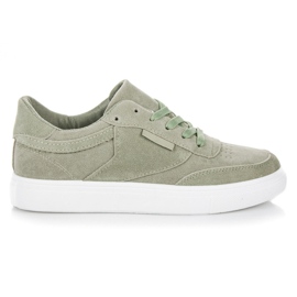 Sneakers sulla piattaforma verde