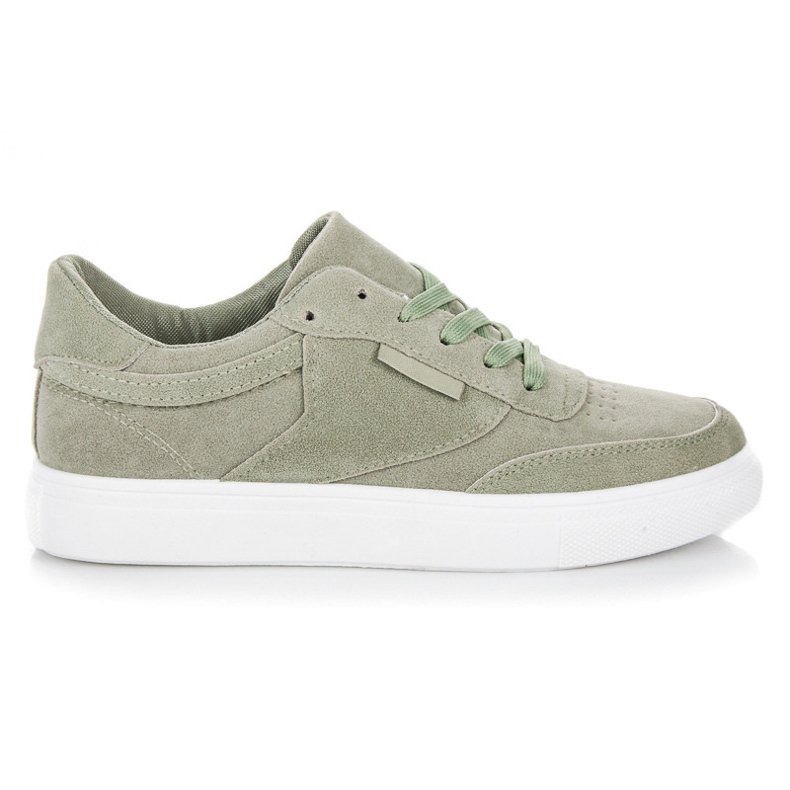 Sneakers sulla piattaforma verde