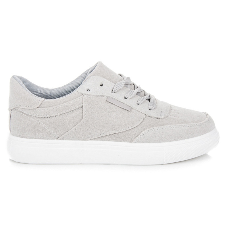 Sneakers sulla piattaforma grigio