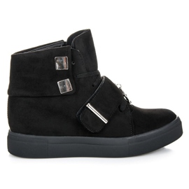 Seastar Sneakers con zeppa in pelle scamosciata nero